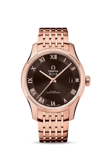 Omega De Ville Hour Vision Master Chronometer Sedna Gold / Brown / Bracelet